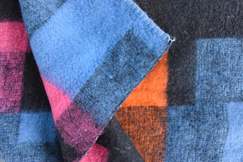 Vintage Checked Fleece Blanket by Estoril