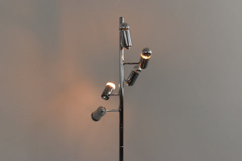 Vintage Chrome Multi Bulb Floor Lamp