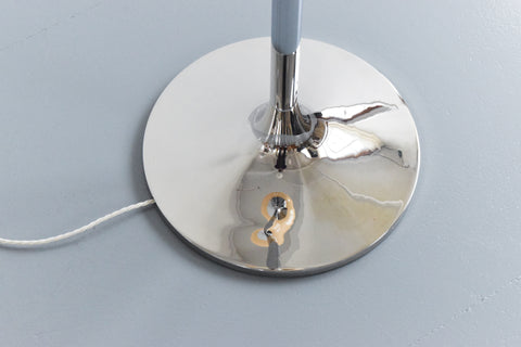 Vintage Chrome and Plastic Grande Bud Floor Lamp by Guzzini