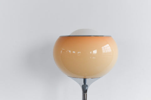 Vintage Chrome and Plastic Grande Bud Floor Lamp by Guzzini