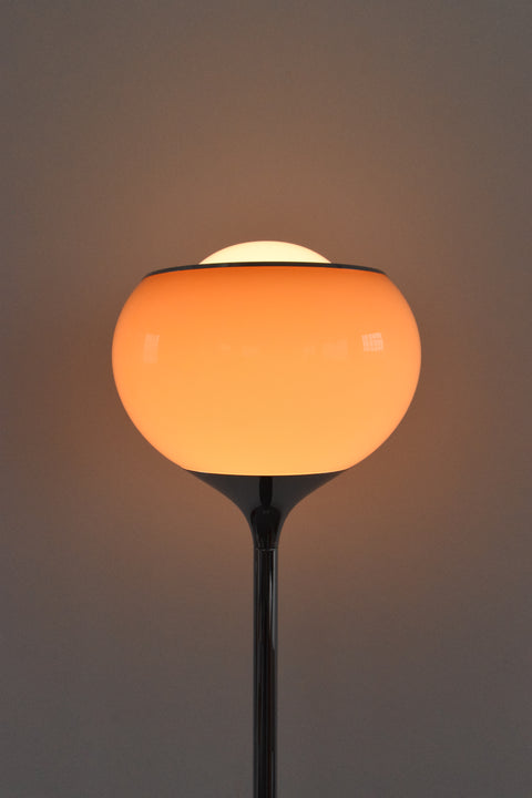 Vintage Chrome and Plastic Grande Bud Floor Lamp by Guzzini