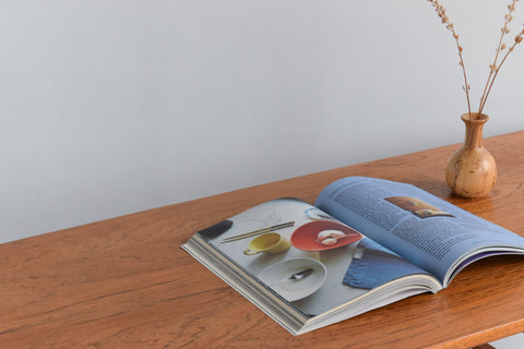 Vintage Coffee Table with Magazine Rack / Shelf