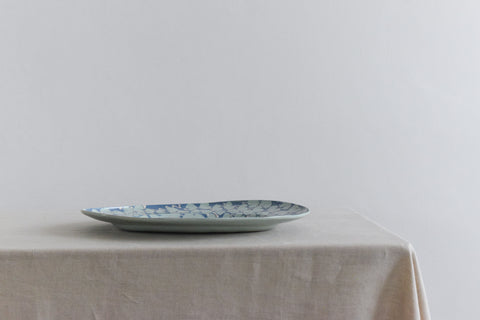Vintage Contemporary 1980s Ceramic Studio Pottery Oval Meat Platter