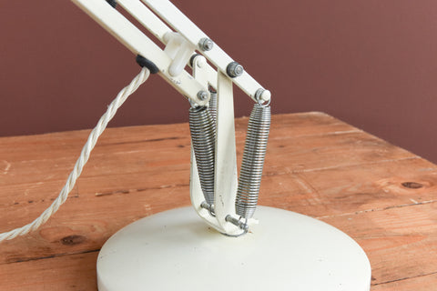 Vintage Cream/White Anglepoise 90 Lamp by Herbert Terry & Sons