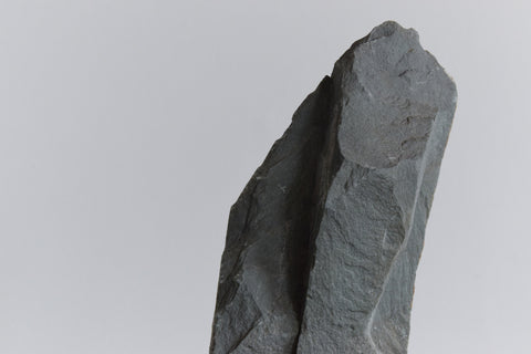 Vintage Cumbrian Slate Sculpture on Wooden Plinth