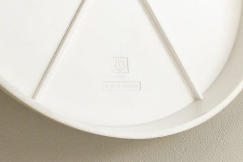 Vintage Danish Cream Table Top Vanity Mirror by Termotex