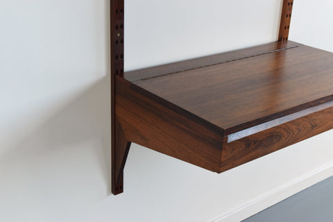 Vintage Danish Rosewood System Cado Wall Unit / Desk by Poul Cadovius for Royal System
