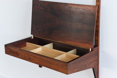 Vintage Danish Rosewood System Cado Wall Unit / Desk by Poul Cadovius for Royal System