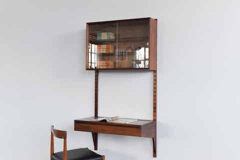 Vintage Danish Rosewood System Cado Wall Unit / Desk by Poul Cadovius for Royal System