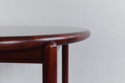Vintage Danish Scovby Extending Round Dining Table in Rosewood