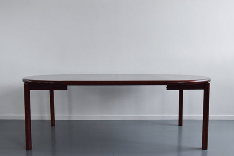 Vintage Danish Scovby Extending Round Dining Table in Rosewood