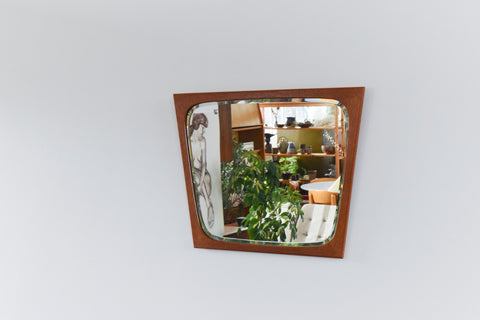 Vintage Danish Teak Framed Mirror