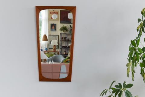 Vintage Danish Teak Mirror