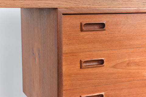 Vintage Danish Teak and Oak Desk / Dressing Table by Svend Åge Madsen