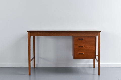 Vintage Danish Teak and Oak Desk / Dressing Table by Svend Åge Madsen
