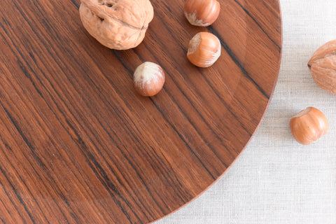 Vintage Danish Wooden Plate by Le Creuset