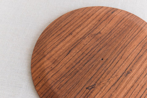 Vintage Danish Wooden Plate by Le Creuset