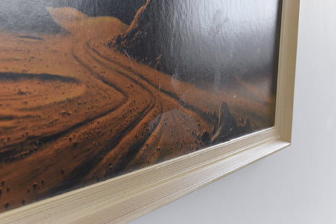 Vintage 1970s Original Space Print 'Galaxy' by David Hardy