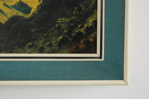 Vintage 1970s Original Space Print 'Stellar Radiance' by David Hardy
