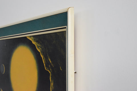 Vintage 1970s Original Space Print 'Stellar Radiance' by David Hardy