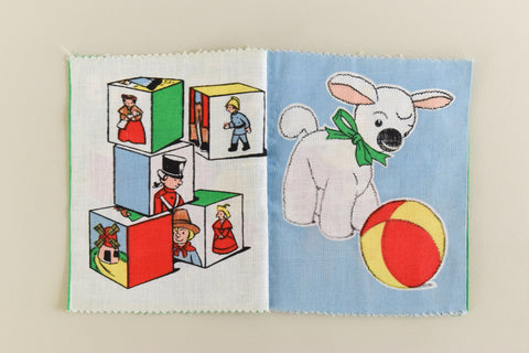 Vintage Dean's Baby Safe Fabric Rag Book Designed by Josephine Wilkinson