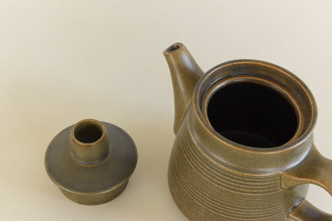 Vintage Denby / Langley Sherwood Olive Green Tea Pot and Milk Jug Set