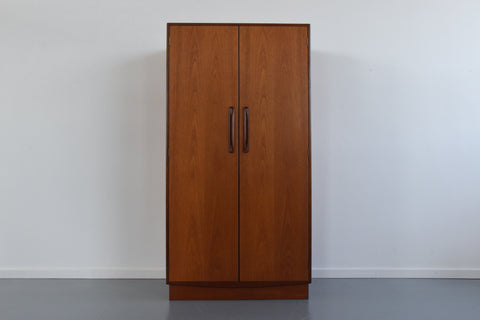 Vintage Double Teak Fresco Gentleman's Wardrobe by G Plan
