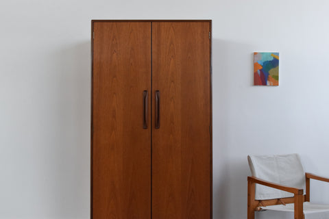Vintage Double Teak Fresco Gentleman's Wardrobe by G Plan
