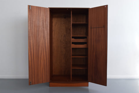 Vintage Double Teak Fresco Gentleman's Wardrobe by G Plan