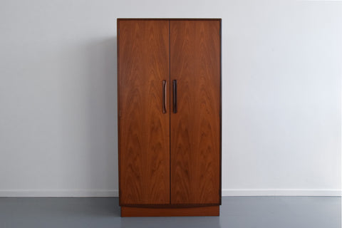 Vintage Double Teak Fresco Gentleman's Wardrobe by G Plan