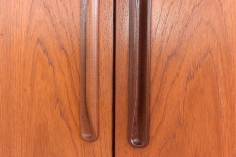 Vintage Double Teak Fresco Gentleman's Wardrobe by G Plan