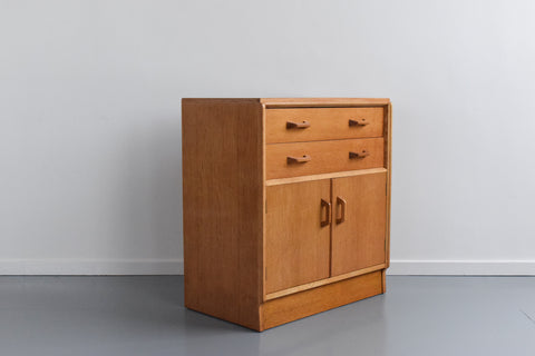 Vintage E Gomme G Plan B821 Brandon Oak Cupboard with Secretaire Drawer