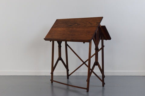 Vintage Early 20th Century Wooden Folding Metamorphic Artist's Table / Easel by Hatherley