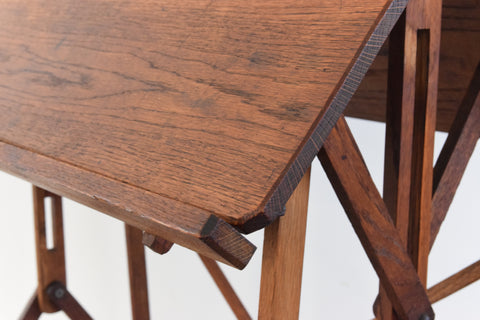 Vintage Early 20th Century Wooden Folding Metamorphic Artist's Table / Easel by Hatherley