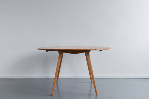 Vintage Ercol Oval Drop Leaf Dining Table Model 384 Lucian Ercolani
