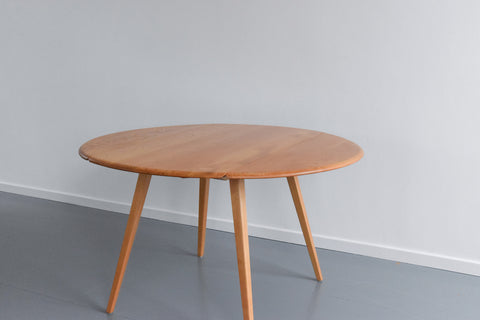 Vintage Ercol Oval Drop Leaf Dining Table Model 384 Lucian Ercolani