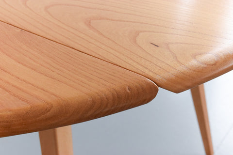 Vintage Ercol Oval Drop Leaf Dining Table Model 384 Lucian Ercolani