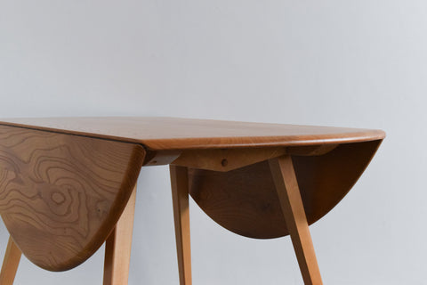 Vintage Ercol Oval Drop Leaf Dining Table Model 384 Lucian Ercolani