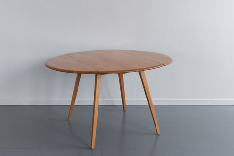 Vintage Ercol Oval Drop Leaf Dining Table Model 384 Lucian Ercolani