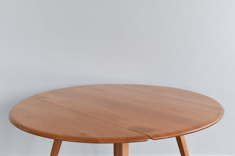 Vintage Ercol Oval Drop Leaf Dining Table Model 384 Lucian Ercolani