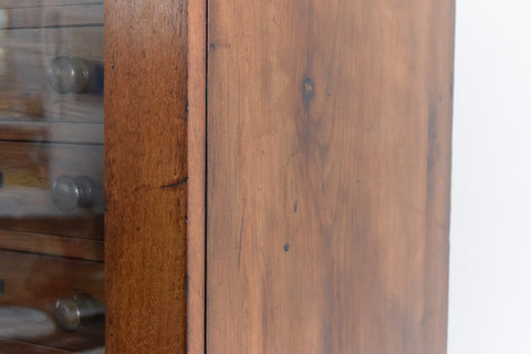 Vintage Ex-Museum Wooden and Glazed Specimen Storage Drawers / Cabinet