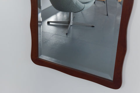 Vintage Extra Long Mirror with Wavy Frame