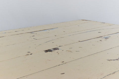 Vintage Extra Long Rustic Painted Wooden Folding Trestle Table