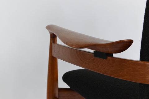 Vintage Finn Juhl Model 192 Danish Teak Chair by France & Son
