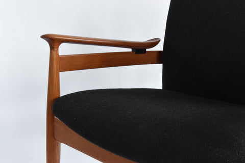 Vintage Finn Juhl Model 192 Danish Teak Chair by France & Son