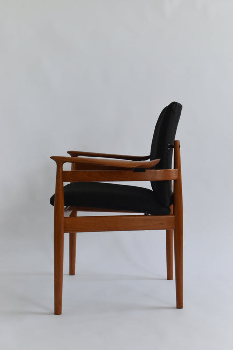 Vintage Finn Juhl Model 192 Danish Teak Chair by France & Son