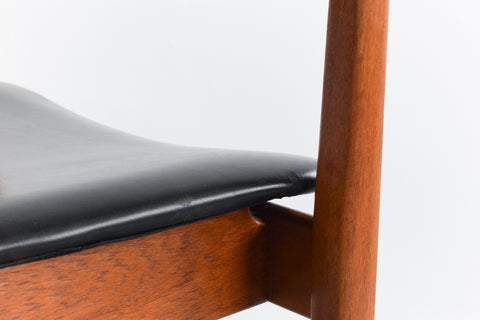 Vintage Finn Juhl Model 196 Danish Teak Chair by France & Son