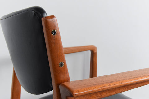 Vintage Finn Juhl Model 196 Danish Teak Chair by France & Son
