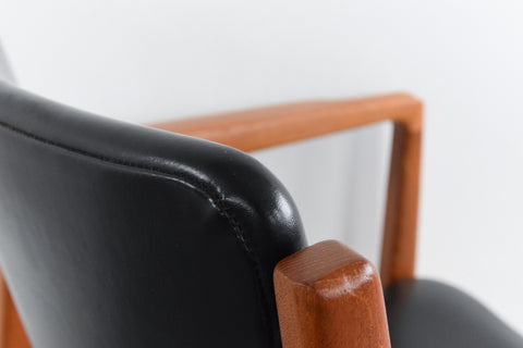 Vintage Finn Juhl Model 196 Danish Teak Chair by France & Son