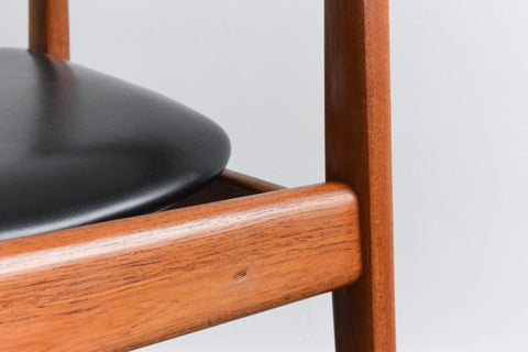 Vintage Finn Juhl Model 196 Danish Teak Chair by France & Son